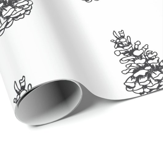 Pinecone wrapping Paper Cadeaupapier (Rol Hoek)