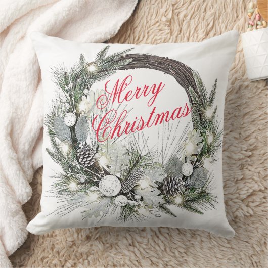 “Pinecone Wreath” Kerst  Kussen (Deken)