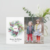 Pinecone Wreator Kerstfeestay Card Kaart (Staand voorkant)