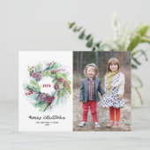 Pinecone Wreator Kerstfeestay Card Kaart (Staand voorkant)