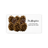 Pinecones Adres Etiket (Voorkant)