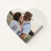 Pinecones and Crescent Moon Winter Love Notitieboek (Achterkant)