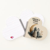 Pinecones and Crescent Moon Winter Love Notitieboek (Binnen)