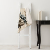 Pinecones and Crescent Moon Winter Love Sherpa Deken (In situ)