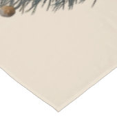 Pinecones and Crescent Moon Winter Love Tafelkleed (Gekanteld)