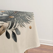 Pinecones and Crescent Moon Winter Love Tafelkleed (Voorbeeld)