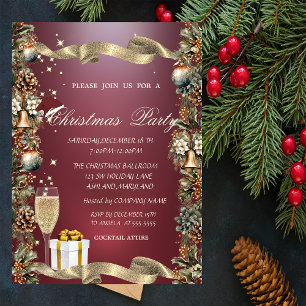 Pinecones, Bellen, Ballen, Glas, Rood Bedrijf Kers Kaart