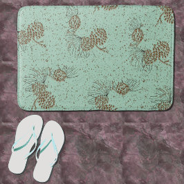 Pinecones Cabin Badmat