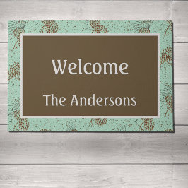 Pinecones Cabin Deurmat