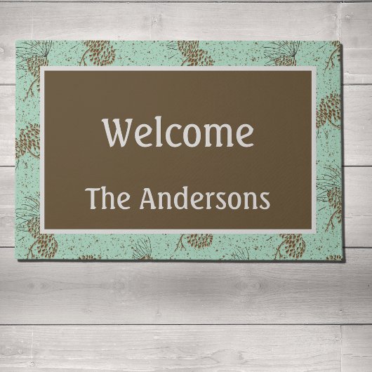 Pinecones Cabin Deurmat