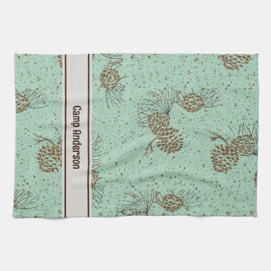 Pinecones Cabin Theedoek (Horizontaal)