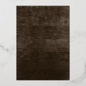 Pinecones en Barn Wood Folie Uitnodiging (Achterkant)