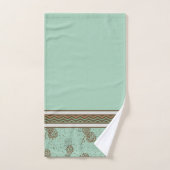 Pinecones en noodlijdende Chevron Stripes Cabin Bad Handdoek (Handdoek)