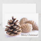 Pinecones Feestdagenkaart (Voorkant / Achterkant)