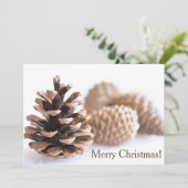 Pinecones Feestdagenkaart (Staand voorkant)
