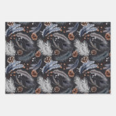 Pinecones Festive Winter of Kerstbotanisch Inpakpapier Vel (Voorkant 3)