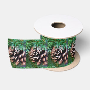 Pinecones Satijnen Lint
