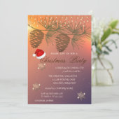 Pinecones, Snowflakes Shiny Kerstmis Ondergebracht Kaart (Staand voorkant)