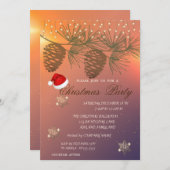 Pinecones, Snowflakes Shiny Kerstmis Ondergebracht Kaart (Voorkant / Achterkant)