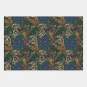 Pinecones Wreaths Prettige feestdagen Kerstmis Inpakpapier Vel (Voorkant 3)