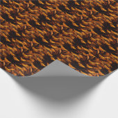 Pineconpatroon rustige herfst natuur cadeaupapier (Hoek)