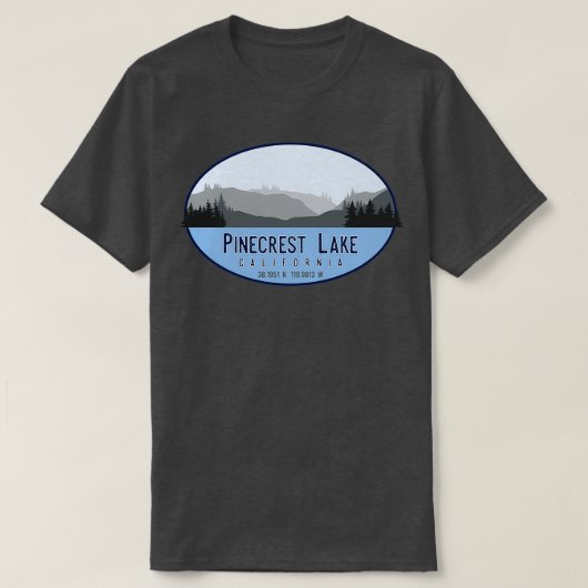 Pinecrest Lake California T-shirt (Design voorkant)