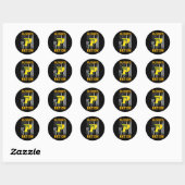 Pinecrest Patriots Logo Nation Hs Ronde Sticker (Vel)