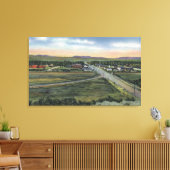 Pinedale, WY - County Seat of Sublette County Canvas Afdruk (Insitu (Woonkamer))