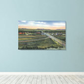 Pinedale, WY - County Seat of Sublette County Canvas Afdruk (Insitu (Houten vloer))