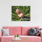 Pineflower Canvas Afdruk (Insitu (Woonkamer))