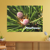 Pineflower Canvas Afdruk (Insitu (Woonkamer))