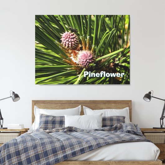 Pineflower Canvas Afdruk (Insitu (Slaapkamer))