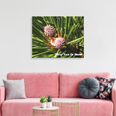 Pineflower Canvas Afdruk (Insitu (Woonkamer))