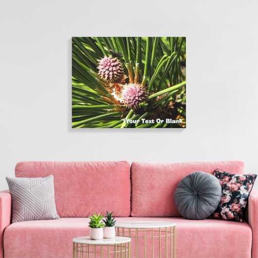 Pineflower Canvas Afdruk (Insitu (Woonkamer))