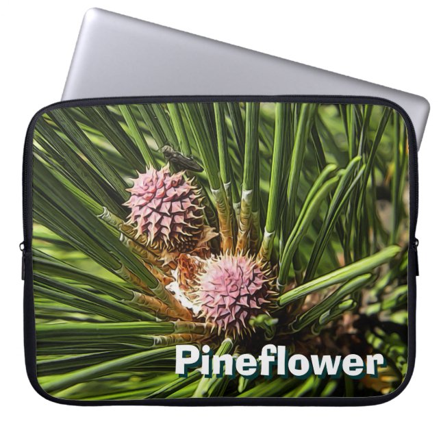 Pineflower Laptop Sleeve (Voorkant)