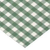 Pinegroene Gingham Kerstmis Tafelkleed (Gekanteld)