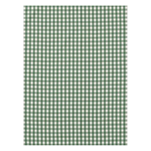Pinegroene Gingham Kerstmis Tafelkleed (Voorkant)