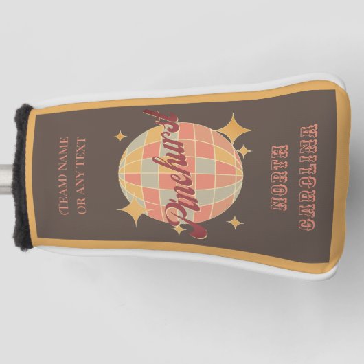 Pinehurst City North Carolina golfspeler Golfheadcover (Voorkant)