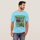 Pinehurst is de plek om te zwemmen, abstracte kuns t-shirt (Voorkant volledig)