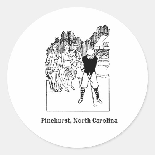 Pinehurst North Carolina  Golf Sticker (Voorkant)