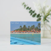 Pinel Island St Martin SXM Briefkaart (Staand voorkant)