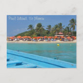 Pinel Island St Martin SXM Briefkaart (Voorkant)