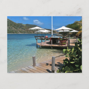 Pinel Island waterfront restaurant Briefkaart