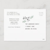 Pineneedle Merry en Bright Modern Foto Feestdagenkaart (Achterkant)