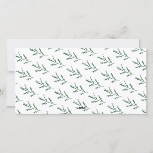 Pineneedle Merry Kerstmis Modern 3 Foto Collage Feestdagenkaart (Achterkant)