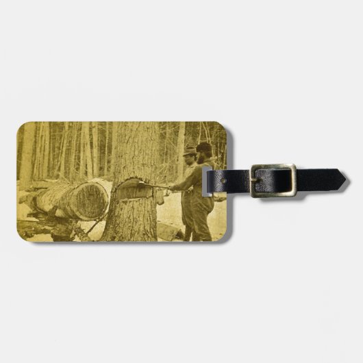 Pineries van Michigan Goodridge Brothers Saginaw M Bagagelabel (Voorkant horizontaal)