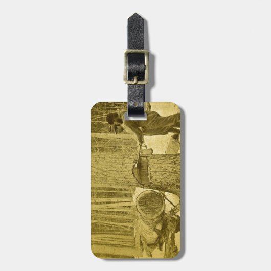 Pineries van Michigan Goodridge Brothers Saginaw M Bagagelabel (Voorkant verticaal)