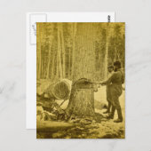 Pineries van Michigan Goodridge Brothers Saginaw M Briefkaart (Voorkant / Achterkant)