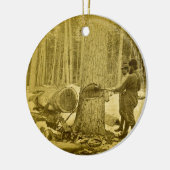 Pineries van Michigan Goodridge Brothers Saginaw M Keramisch Ornament (Links)