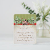 Pinery  Birds Kerstfeest Uitnodiging (Staand voorkant)